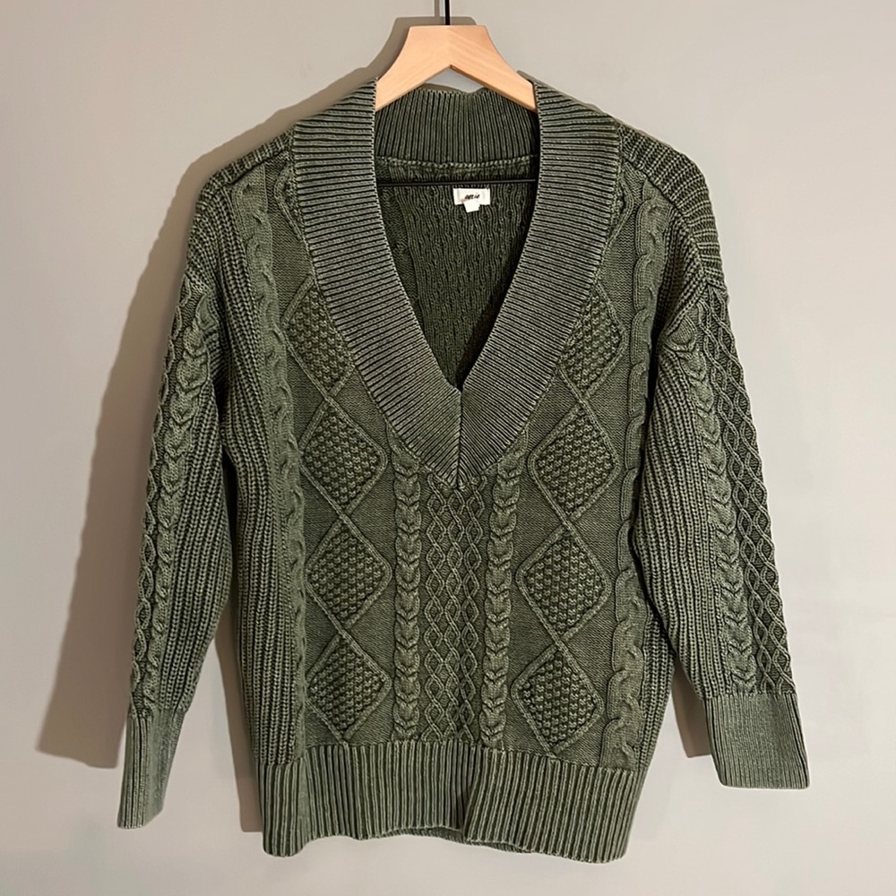 Aerie Oversized V-Neck Sweater - Size S